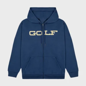 Blue Full Zip Up Tyler the Creator Golf Wang Hoodie