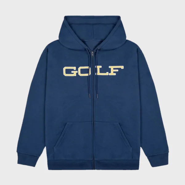 Blue Full Zip Up Tyler the Creator Golf Wang Hoodie