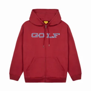 Red Full Zip Tyler the creator Golf Wang Hoodie