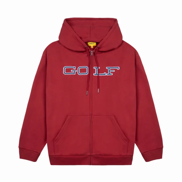 Red Full Zip Tyler the creator Golf Wang Hoodie