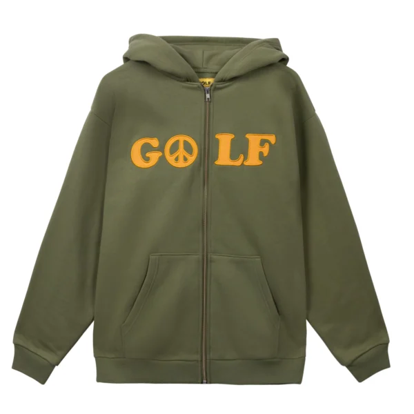 Green Full Zip Up Tyler The Creator Golf Wang Hoodie