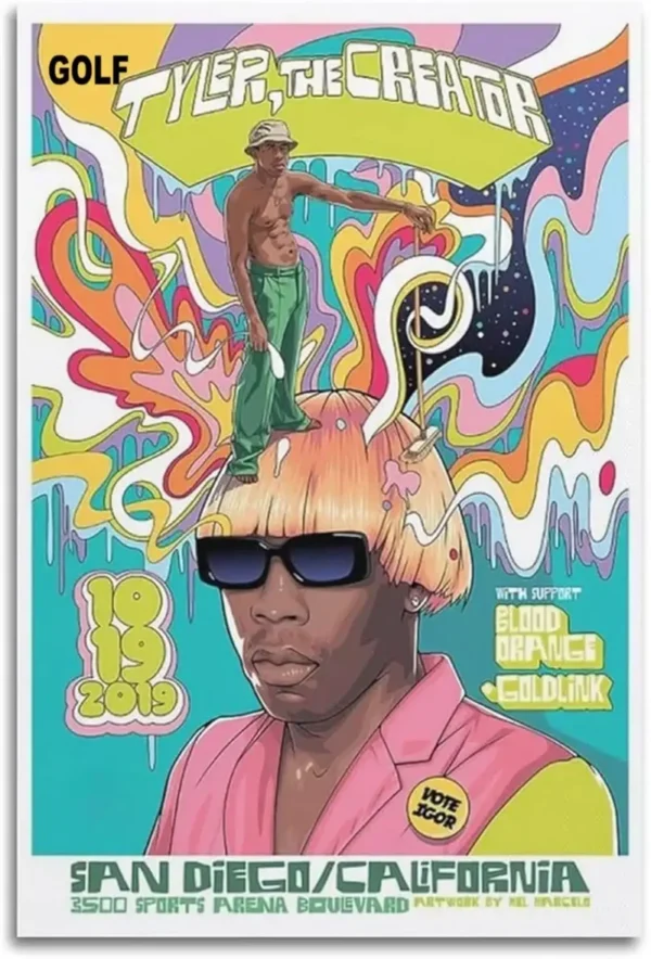 Tyler The Creator Portrait Artwork Poster